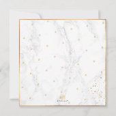 PixDezines Classy Marble Gold Confetti Bar Mitzvah Einladung (Rückseite)