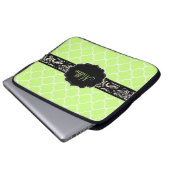 PixDezines Clover Trellis/DIY Monogram+color! Laptopschutzhülle (Vorne Knopf)