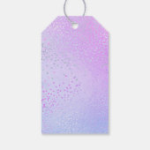 PixDezines Confetti, Ombre Violet Geschenkanhänger (Rückseite)