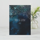 PixDezines Cosmic/NASA/Starry Night Einladung (Stehend Vorderseite)