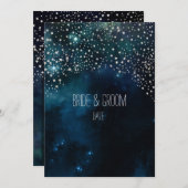 PixDezines Cosmic/NASA/Starry Night Einladung (Vorne/Hinten)