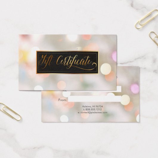 PixDezines Cotton Candy Bokeh Gift Cards (Büro)