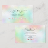 PixDezines Cotton Candy Rewards Card Visitenkarte (Vorne/Hinten)