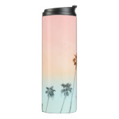 PixDezines Cotton Candy Tropical Palms Thermosbecher (Nach links gedreht)