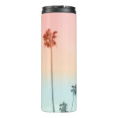 PixDezines Cotton Candy Tropical Palms Thermosbecher (Rückseite)