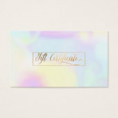 PixDezines Cotton Holographic Gift Cards (Vorderseite)