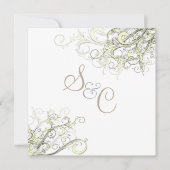 PixDezines CREAM SWILRS/DIY Hintergrund Einladung (Vorderseite)