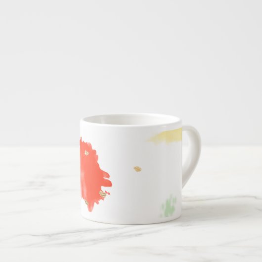 PixDezines Cupcake Sprinkles/Imitats Gold Espressotasse (Vorderseite Rechts)