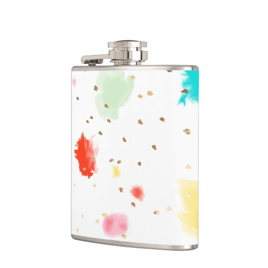 PixDezines Cupcake Sprinkles/Imitats Gold Flachmann (Links)