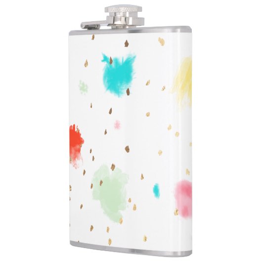 PixDezines Cupcake Sprinkles/Imitats Gold Flachmann (Links)