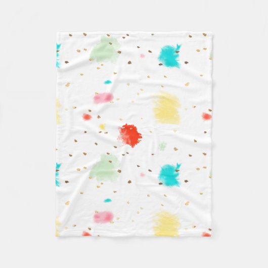 PixDezines Cupcake Sprinkles/Imitats Gold Fleecedecke (Vorderseite)