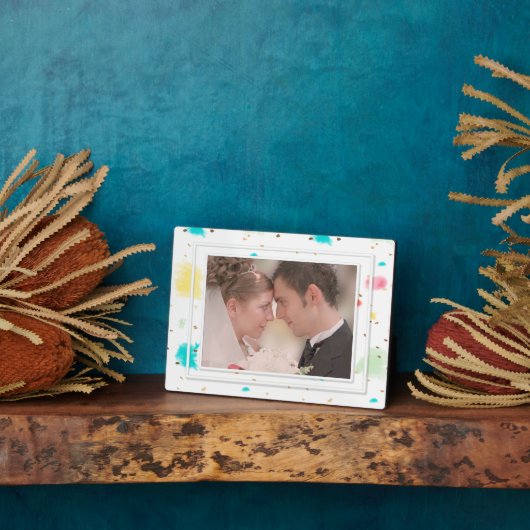 PixDezines Cupcake Sprinkles/Imitats Gold Fotoplatte (Seite)