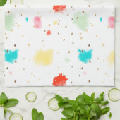 PixDezines Cupcake Sprinkles/Imitats Gold Geschirrtuch (Gefaltet)