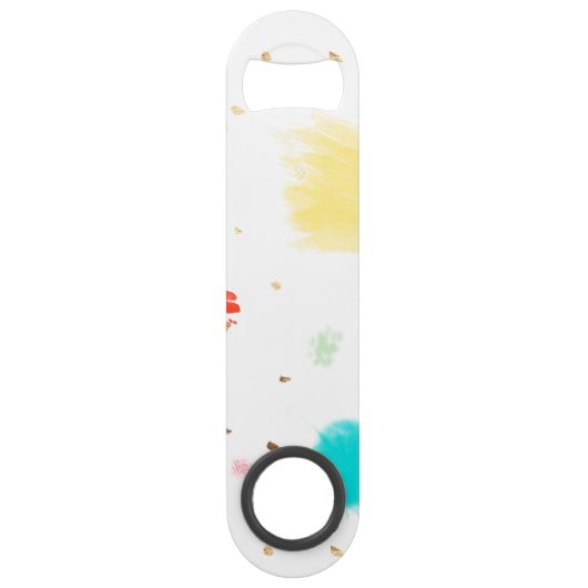 PixDezines Cupcake Sprinkles/Imitats Gold Speedflaschenöffner (Vorderseite)