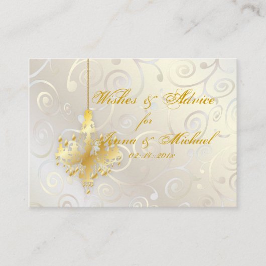 PixDezines Cupcake Wirbel+Chandelier~Advice Cards Hinweiskarte (Vorderseite)