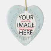 PixDezines Custom Foto Ornament/DIY Farben Keramikornament (Rechts)