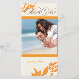 PixDezines Damask 12/Vielen Dank Dankeskarte