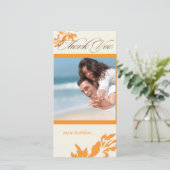 PixDezines Damask 12/Vielen Dank Dankeskarte (Stehend Vorderseite)