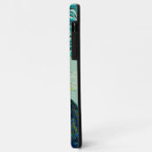 PixDezines Damask/Peacocks Ungewöhnlicher iPhone-F Case-Mate iPhone Hülle (Hinten/Links)