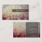 PixDezines Damask Wallpaper Visitenkarte (Vorne/Hinten)