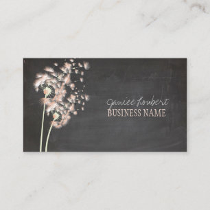 PixDezines Dandelion-Khalkboard Visitenkarte