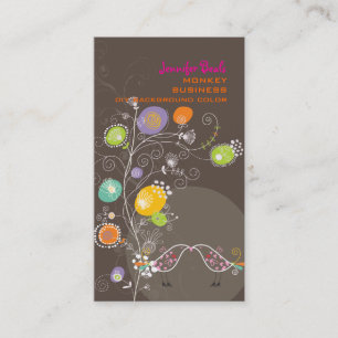 PixDezines dandelions+liebt Vögel/Degenfarbe in de Visitenkarte