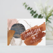 PixDezines DANK YOU Bat Mitzvah Wasserfarben Forme Dankeskarte (Stehend Vorderseite)