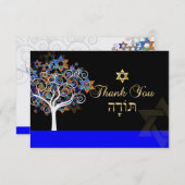 PixDezines danke, Baum des Lebens Dankeskarte (Vorne/Hinten)