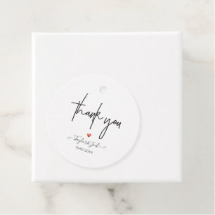 PixDezines Danke Chic Signature Schrift Geschenkanhänger