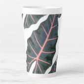 PixDezines Dark Forest Green Caladium Milchtasse (Vorderseite)