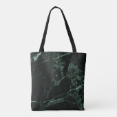 PixDezines DARK GREEN MARBLE Tasche (Rückseite)
