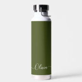 PixDezines Dark Moss Green DIY Farbe Trinkflasche (Links)