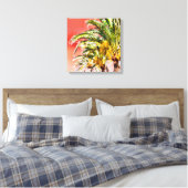 PixDezines Date Palms/Sunset Sky Leinwanddruck (Insitu (Schlafzimmer))