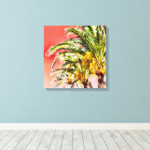 PixDezines Date Palms/Sunset Sky Leinwanddruck (Insitu (Holzboden))