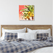 PixDezines Date Palms/Sunset Sky Leinwanddruck (Insitu (Schlafzimmer))