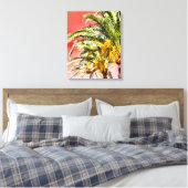 PixDezines Date Palms/Sunset Sky Leinwanddruck (Insitu (Schlafzimmer))