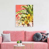PixDezines Date Palms/Sunset Sky Leinwanddruck (Insitu (Wohnzimmer))