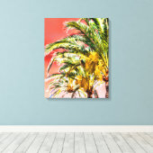 PixDezines Date Palms/Sunset Sky Leinwanddruck (Insitu (Holzboden))
