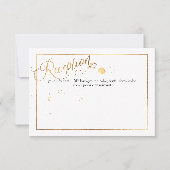 PixDezines Dazzled/Imitate Golddetails/Empfang (Vorderseite)