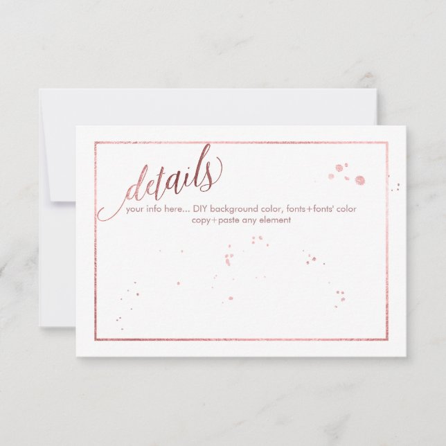 PixDezines Dazzled/Imitate Rose Gold Details (Vorderseite)