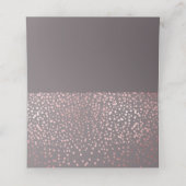 PixDezines Dazzled Imitate Rose Gold-DIY-Hintergru Platzkarte (Innenseite Aufgefaltet)