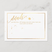 PixDezines Dazzled/Imitats Golddetails/Umschließun Begleitkarte (Vorderseite)