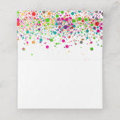 PixDezines Dazzled/Rainbow Confetti/Star von David Platzkarte (Innenseite Aufgefaltet)