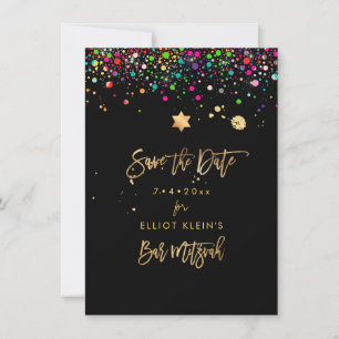PixDezines Dazzled Rainbow Mitzwa Speichern Sie da Save The Date