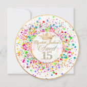 PixDezines Dazzled/Regenbogen/Sweet+15 Einladung (Vorderseite)