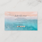 PixDezines Deep Blue Sea Beach Reward Card Visitenkarte (Rückseite)