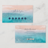 PixDezines Deep Blue Sea Beach Reward Card Visitenkarte (Vorne/Hinten)