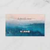 PixDezines Deep Blue Sea Beach Reward Card Visitenkarte (Rückseite)