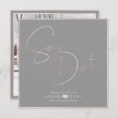 PixDezines DELICATE LIEBE BLUSH PINK DIY HINTERGRU Save The Date (Vorne/Hinten)