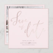 PixDezines DELICATE LIEBE BLUSH PINK DIY HINTERGRU Save The Date (Vorne/Hinten)
